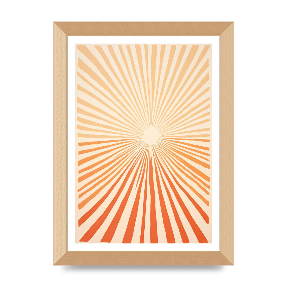Sun Tranquil Boho Sunburst in Beige and Brown