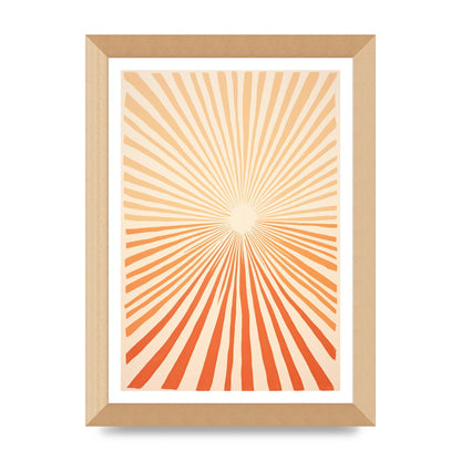 Sun Tranquil Boho Sunburst in Beige and Brown