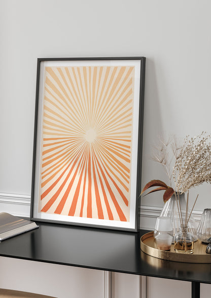 Sun Tranquil Boho Sunburst in Beige and Brown