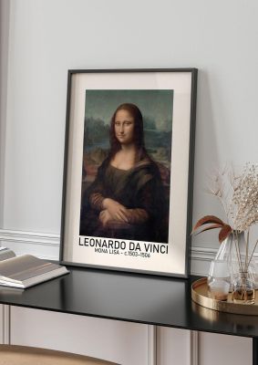 An unframed print of leonardo da vinci mona lisa 1503 1506 a famous paintings illustration in multicolour and beige accent colour