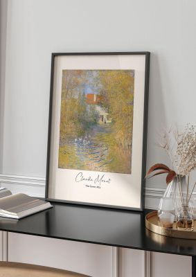 An unframed print of claude monet the geese 1874 a famous paintings illustration in multicolour and beige accent colour