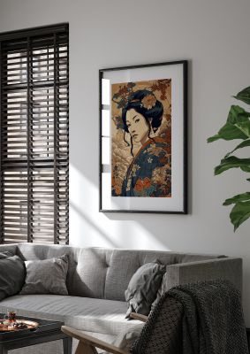 Traditional Japanese Geisha Art Print for Cultural Enthusiasts