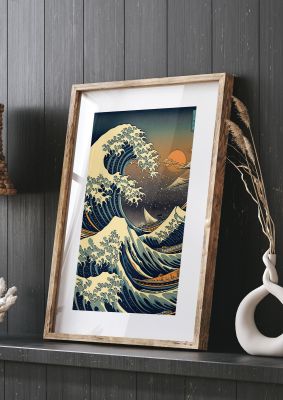 The Great Wave off Kanagawa Inspired Art Poster