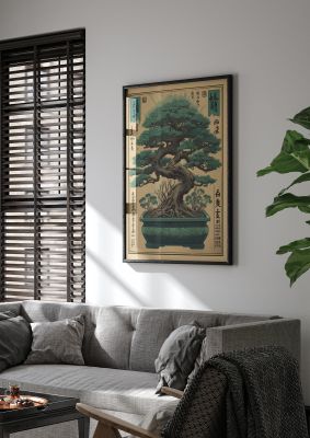 Majestic Bonsai Tree Risograph