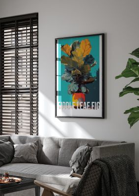 Fiddle Leaf Fig in Pop Art Style