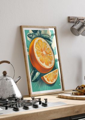 Luminous Lemon Citrus Slices Graphic