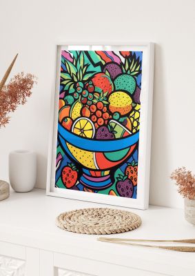 Animated Fruit Bowl in Britto Style