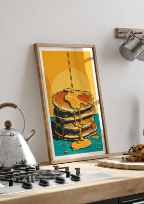 Pancakes with Memphis Design Twist