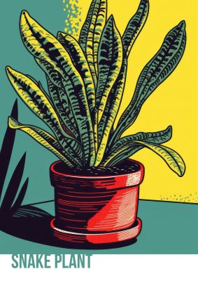 Serpentine Stories Vibrant Snake Plant