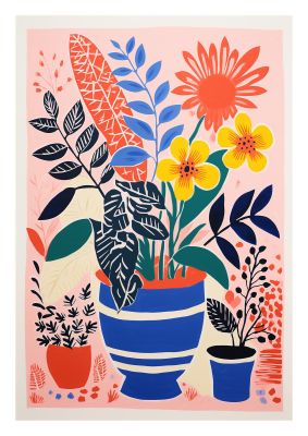 Vibrant Vase with Array of Flowers