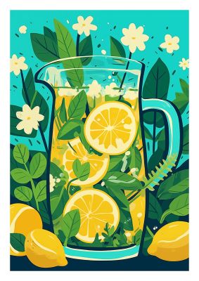 Zesty Summer Lemonade Artful Pitcher