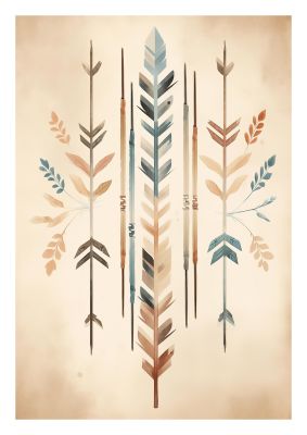 Arrow Alignment Soft Minimalist Boho Print