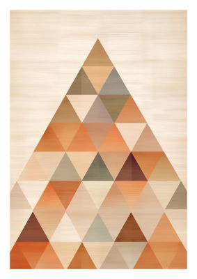 Triangle Harmony Soft Neutral Boho Print