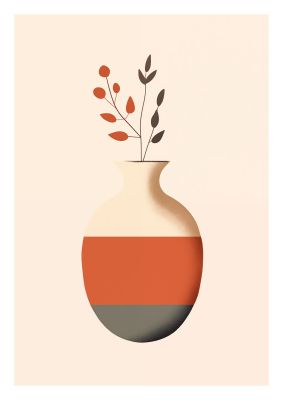 Refined Boho Vase in Earthy Tones