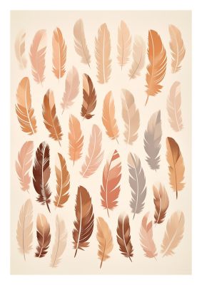 Feathered Peace Minimalist Boho Print